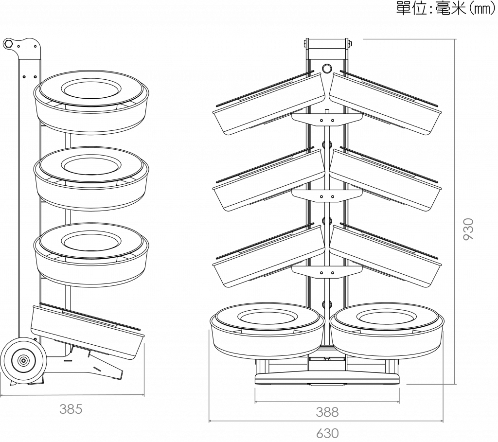 sl55八捲式放線架 總組立圖 1024x909