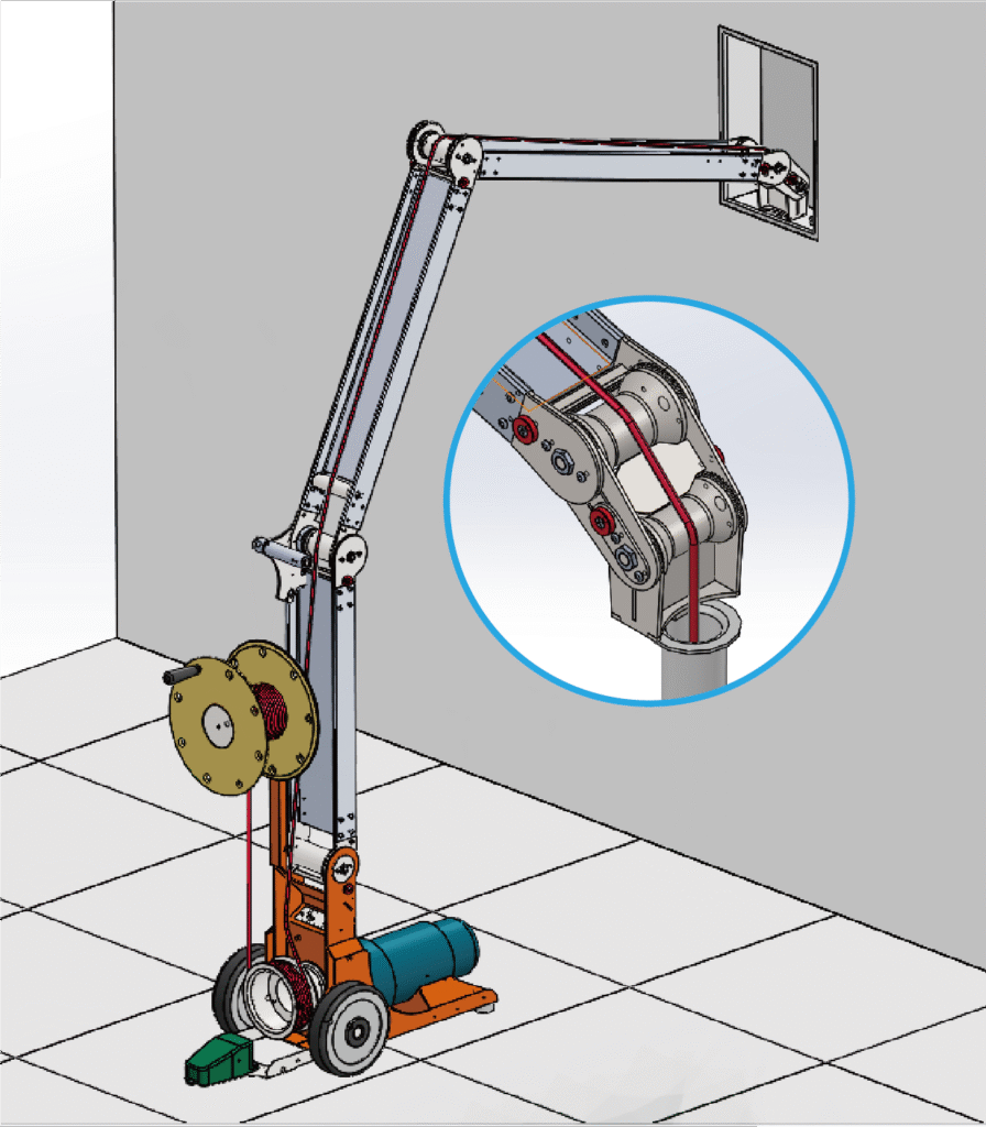 各戶電源開關箱拉線施工法