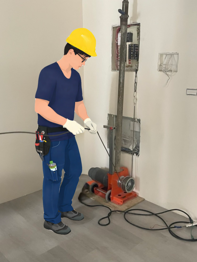 固定拉線機 頂天拉線